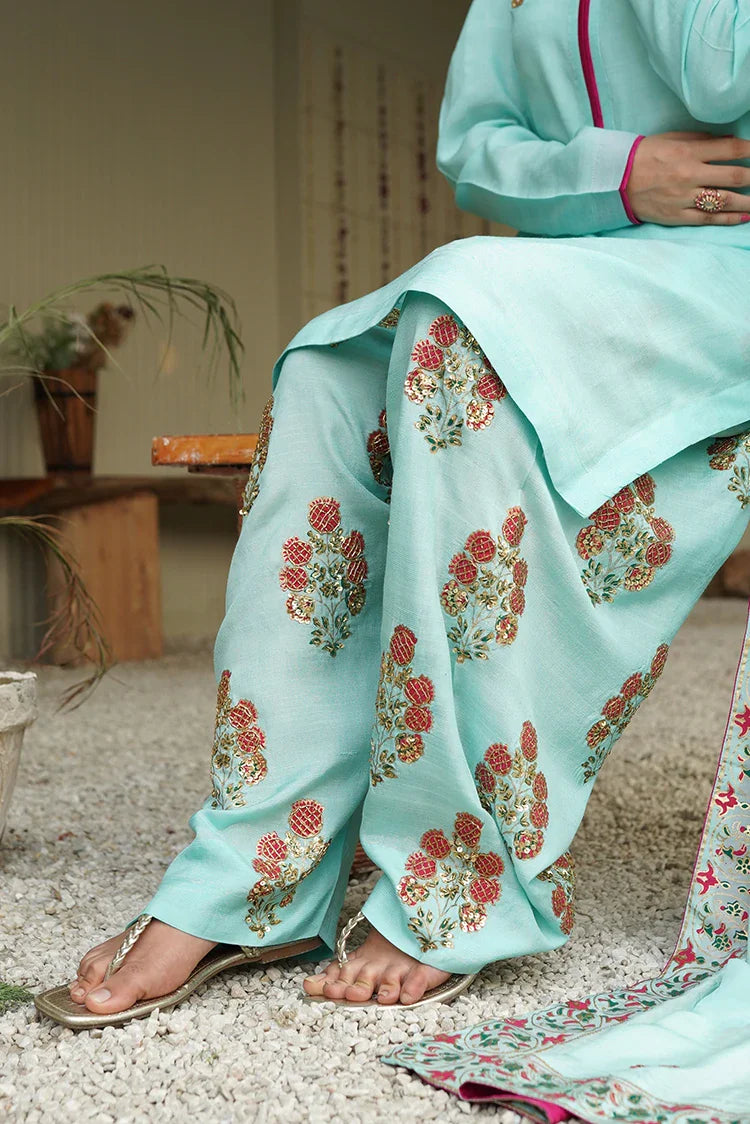 Picture of <!--du-->Emeralds - Block Printed Festive Pret - Inspiration - Available at Raja Sahib