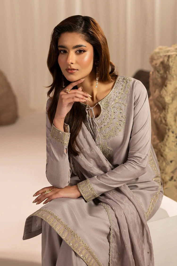 Picture of Jamnii - Silk Atelier - Dusty Blush - Available at Raja Sahib