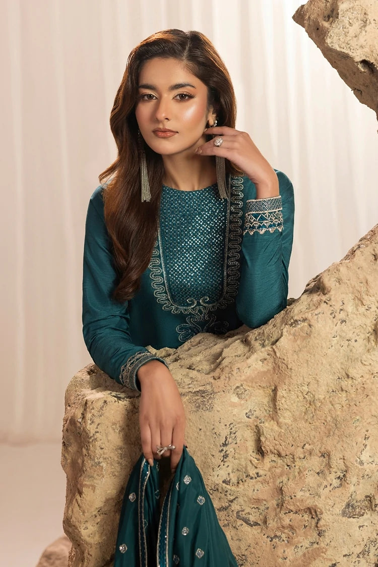 Picture of Jamnii - Silk Atelier - Oceanette - Available at Raja Sahib
