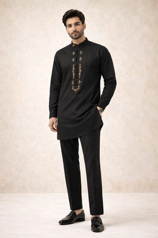 J Pardesi - Kurta Pajama - Black