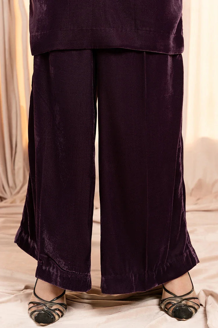 Picture of Stitch Vibes - Plum Reverie Co-ord Set - 2 Piece - JPT0879 - Available at Raja Sahib