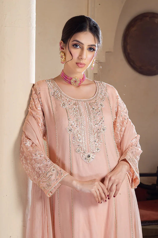 Picture of Alsiyaab - Shaadiyaan - Raani - Peach - Available at Raja Sahib