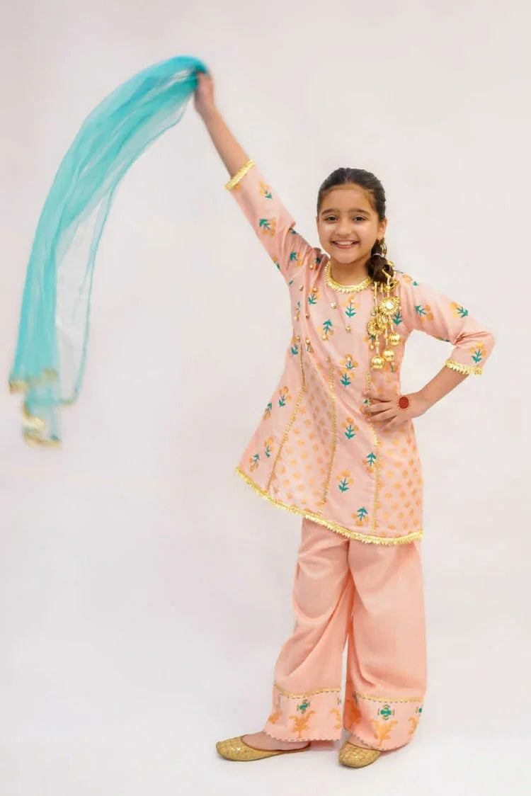 Picture of Bonitaestilo - Bloom Festive - Peach Flair - K0001 - Available at Raja Sahib