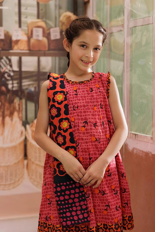 Picture of KAD-03126 | Tarbozi & Multicolor | Casual 3 Piece Suit | Cotton Lawn Printed - Available at Raja Sahib