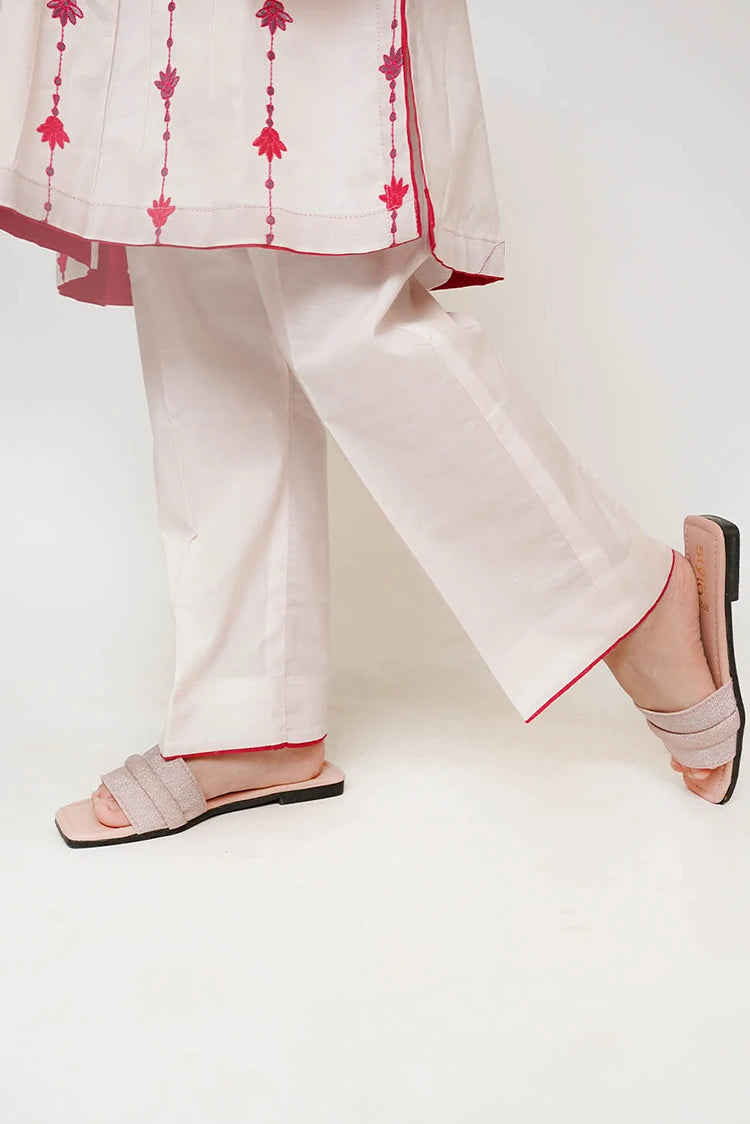 Picture of Senorita - Kids Casual Dress - Casual 3 Piece Suit - Cotton Plain Embroidery - KAD-03425 - Available at Raja Sahib