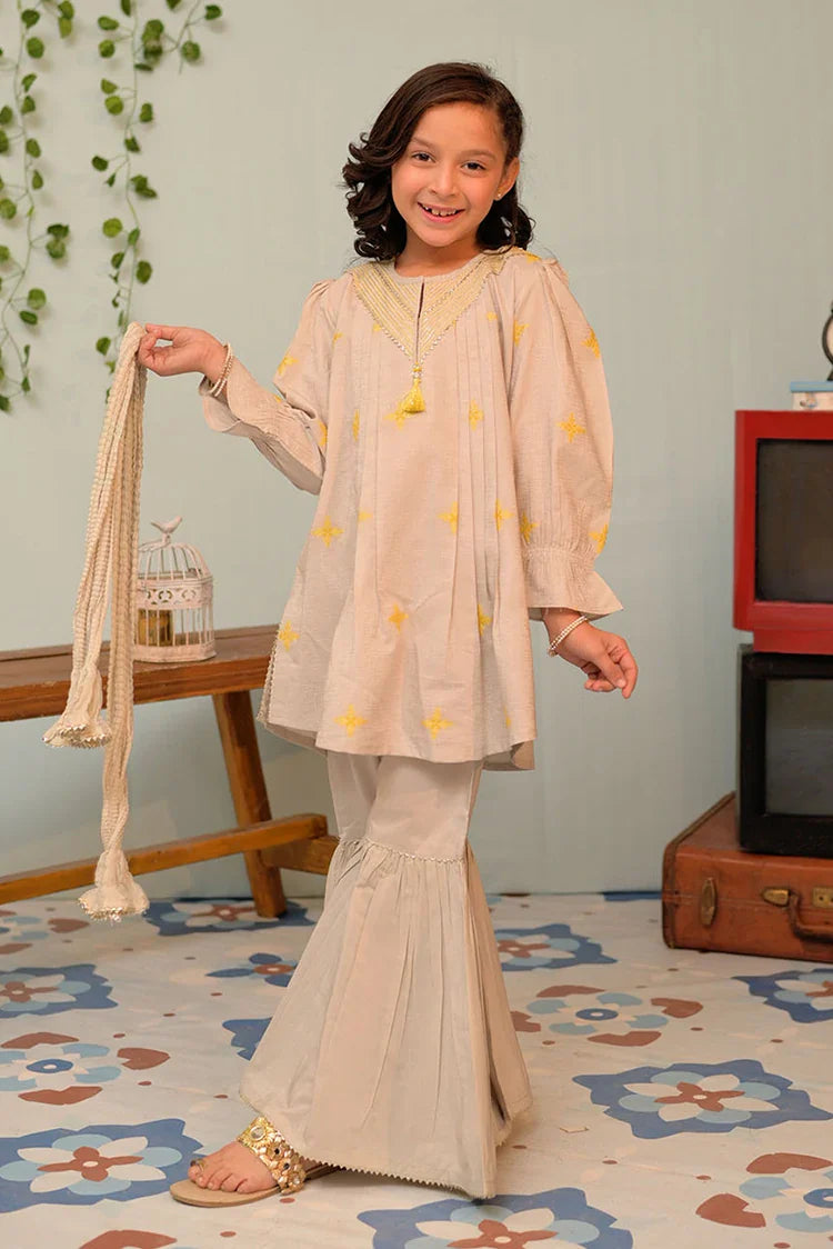 Picture of KBD-02911 | Grey & Multicolor | Casual Plus 3 Piece Suit | Viscose Filament Jacquard - Available at Raja Sahib