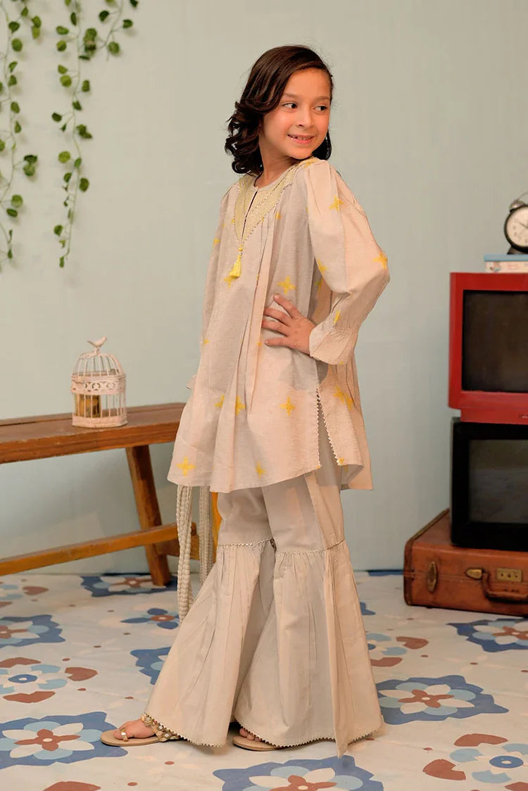 Picture of KBD-02911 | Grey & Multicolor | Casual Plus 3 Piece Suit | Viscose Filament Jacquard - Available at Raja Sahib