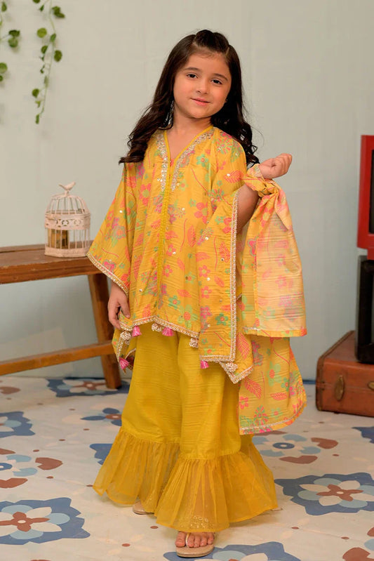 Picture of KDD-02871 | Dhani & Multicolor | Formal 3 Piece Suit | Taser Silk - Available at Raja Sahib