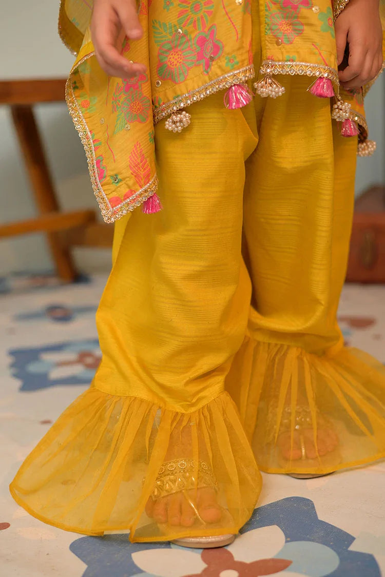 Picture of KDD-02871 | Dhani & Multicolor | Formal 3 Piece Suit | Taser Silk - Available at Raja Sahib