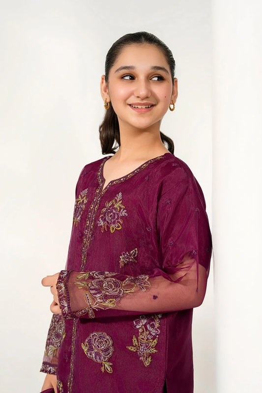 Picture of Khayat - Aubergine - 3 Piece - Available at Raja Sahib