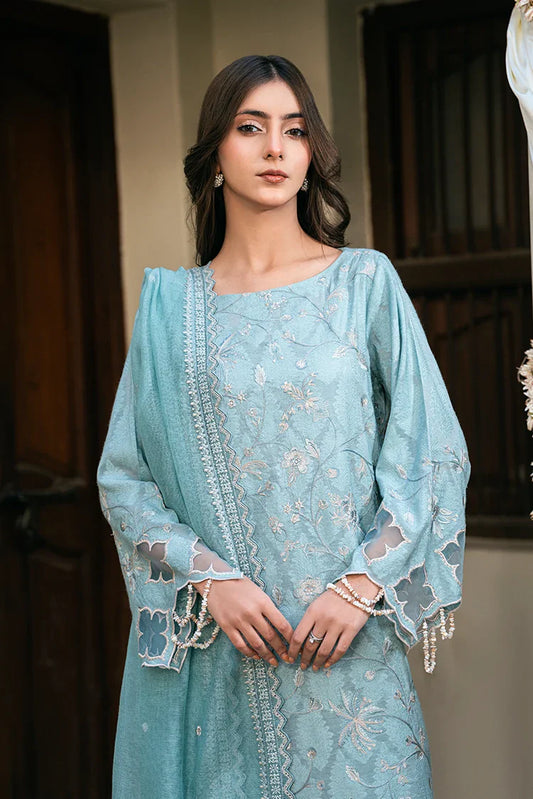 Picture of Kaanthaa - Unstitched Embroidered Suit - 3 Piece - Barkha - Available at Raja Sahib