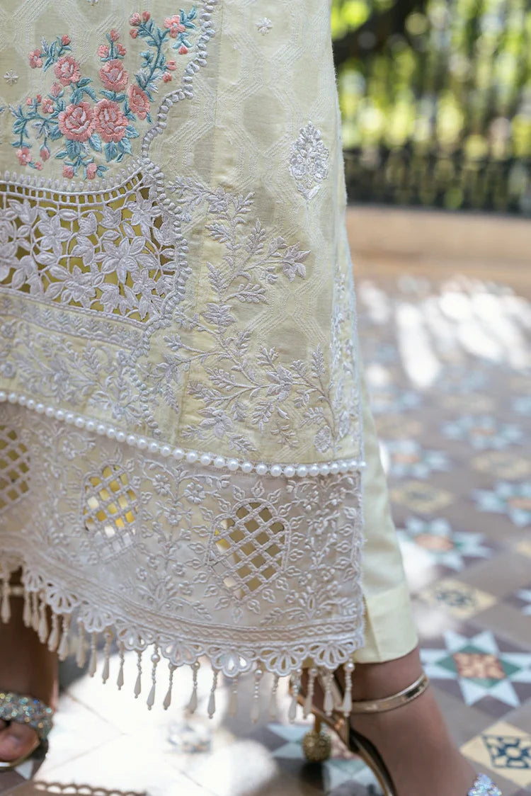 Picture of Kaanthaa - Unstitched Embroidered Suit - 3 Piece - Basant - Available at Raja Sahib