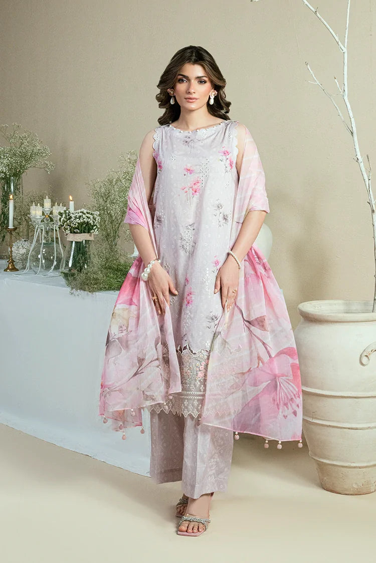 Picture of Kaanthaa - Kunep - Lawn Unstitched - 3 Piece - 005 - Mauve - Available at Raja Sahib