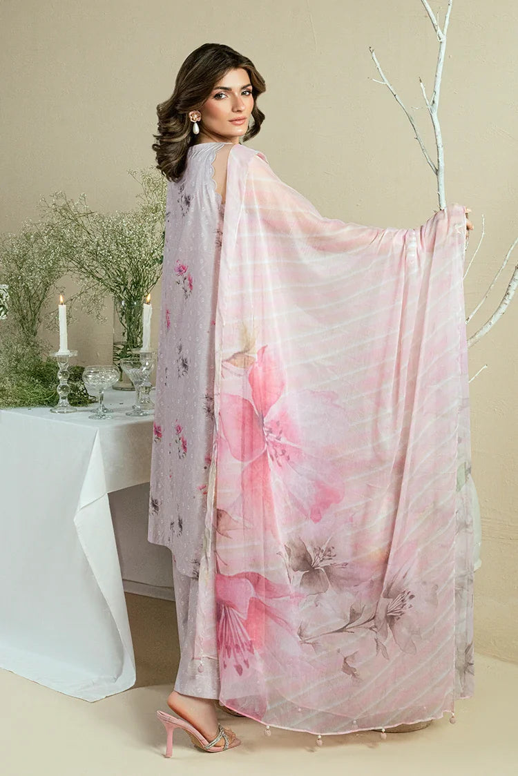 Picture of Kaanthaa - Kunep - Lawn Unstitched - 3 Piece - 005 - Mauve - Available at Raja Sahib