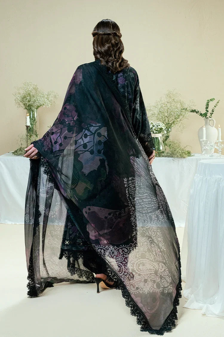 Picture of Kaanthaa - Kunep - Lawn Unstitched - 3 Piece - 002 - Black - Available at Raja Sahib