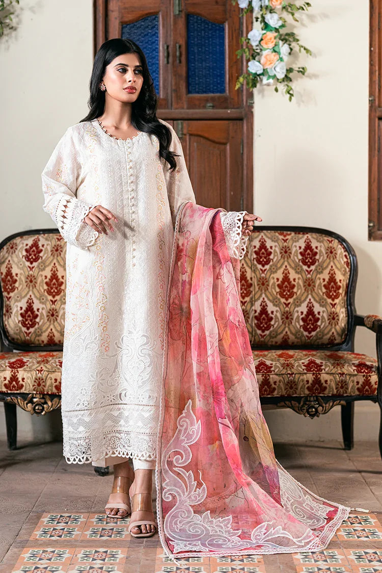 Picture of Kaanthaa - Unstitched Embroidered Suit - 3 Piece - Nargis - Available at Raja Sahib