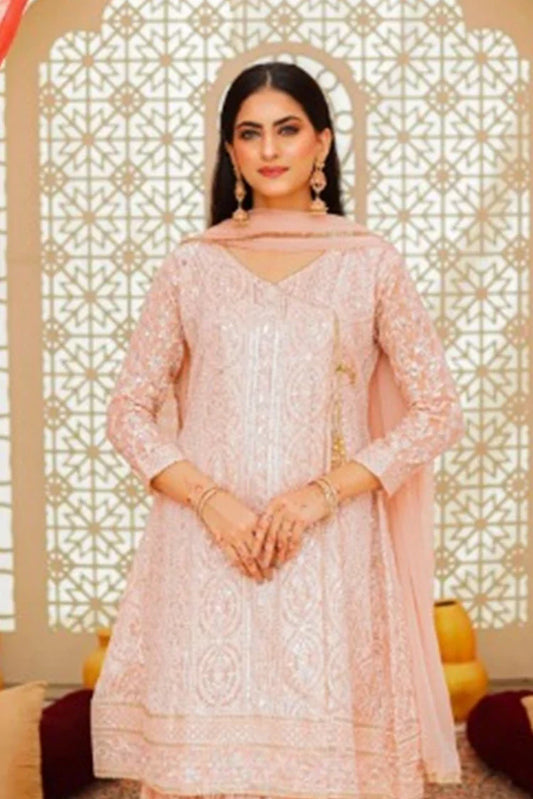 Picture of Alsiyaab - Shaadiyaan - Janaan - Peach - Available at Raja Sahib