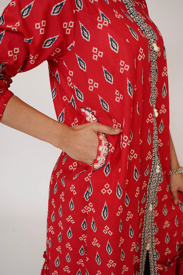 Picture of Senorita - Women Eid Dress - Casual Maxi - Cotton Lawn Printed - LAA-03503 - Available at Raja Sahib
