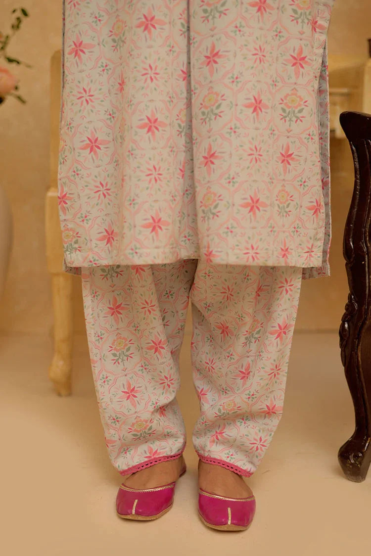 Picture of LAC-02937 | Light Green & Multicolor | Casual 2 Piece Suit | Polyester Lawn Printed - Available at Raja Sahib