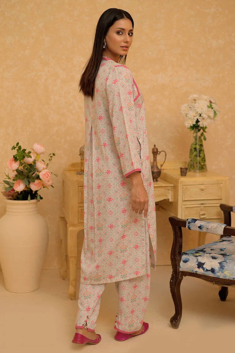 Picture of LAC-02937 | Light Green & Multicolor | Casual 2 Piece Suit | Polyester Lawn Printed - Available at Raja Sahib
