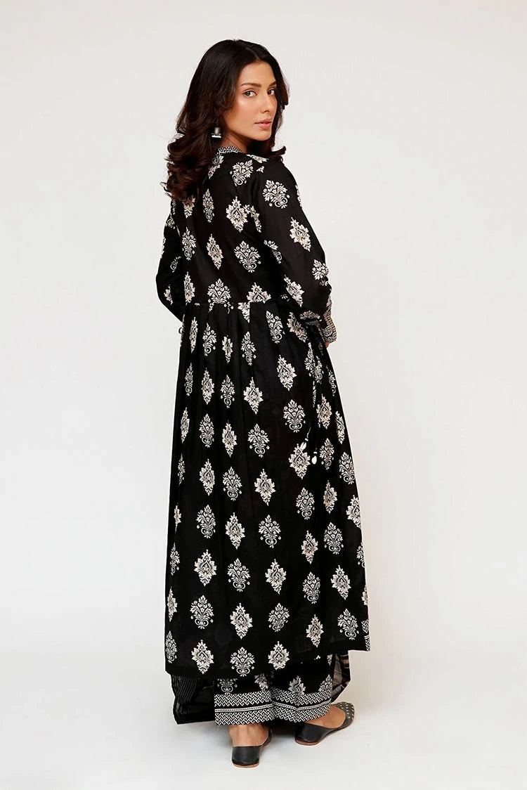 Picture of Senorita - Women Eid Dress - Black & Fawn - Casual 3 Piece Suit - LAD-03488 - Available at Raja Sahib