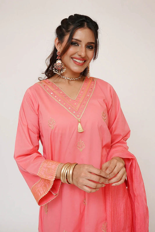 Picture of Senorita - Women Casual Dress - Casual Plus 3 Piece Suit - LBD-03451 - Available at Raja Sahib