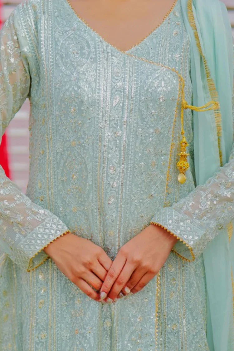 Picture of Alsiyaab - Shaadiyaan - Janaan - Pastel Blue - Available at Raja Sahib