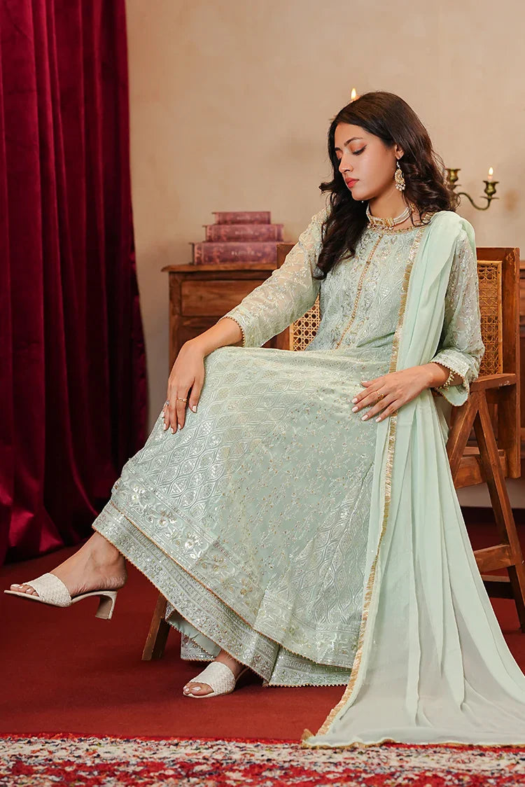 Picture of Alsiyaab - Adaa e Khaas - 3 Piece - Sana - Mint Green - Available at Raja Sahib