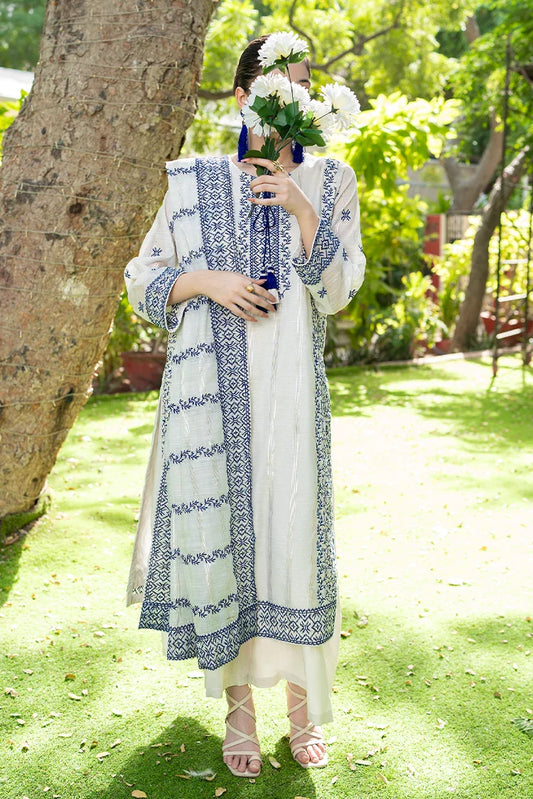 Tasneem Shamim -  Metallique Organza Handmade Tassels - Pristine