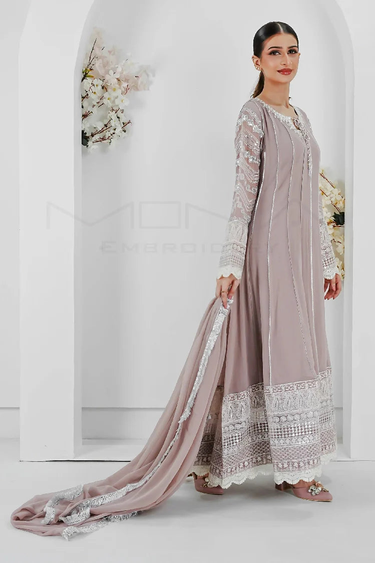 Picture of Manahils - Kurti 121-Crimson Glow- Lilac - Available at Raja Sahib