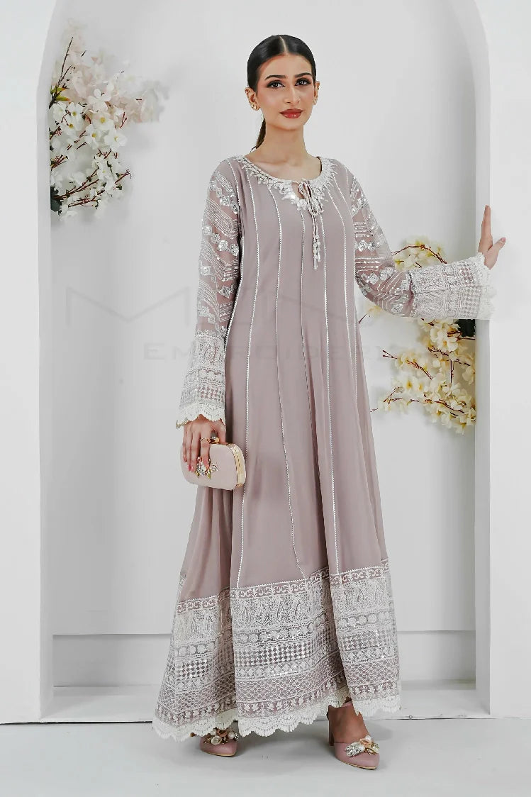 Picture of Manahils - Kurti 121-Crimson Glow- Lilac - Available at Raja Sahib