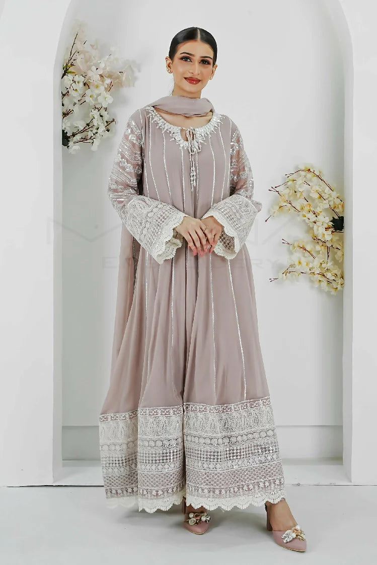 Picture of Manahils - Kurti 121-Crimson Glow- Lilac - Available at Raja Sahib