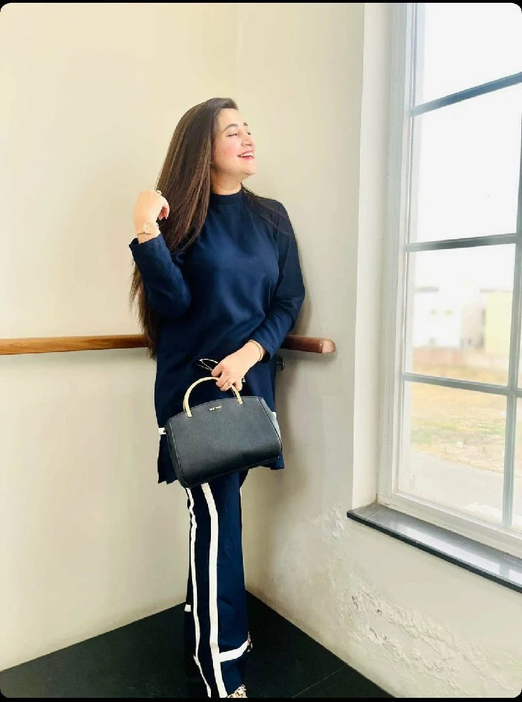 Picture of Manahils - Blue Co-Ord Set - Available at Raja Sahib