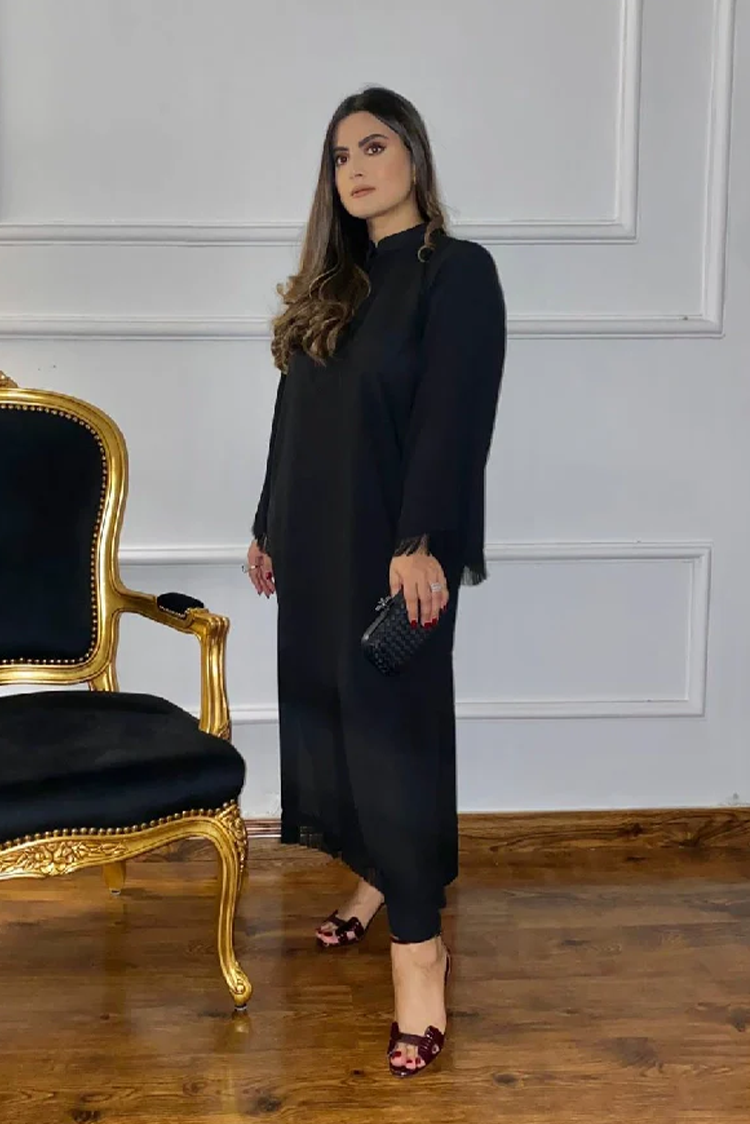 Picture of Manahils - Threaded Love (Two Pc) Black. - Available at Raja Sahib