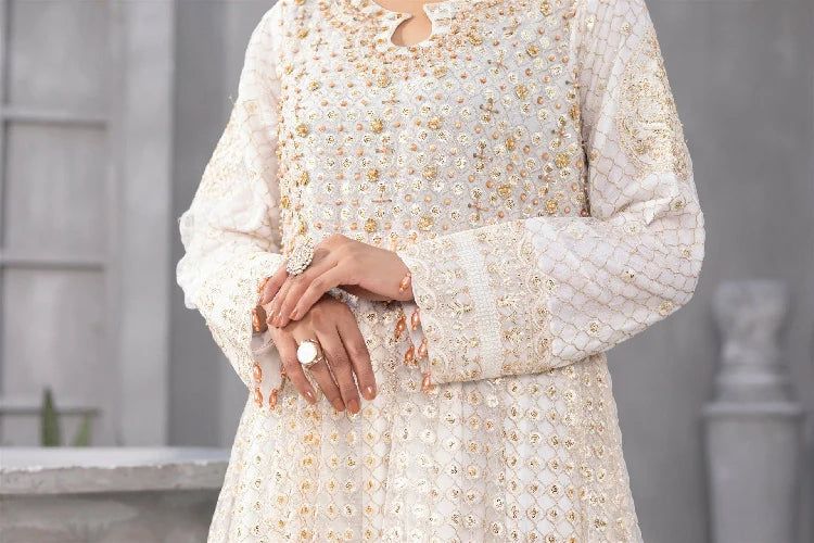 Picture of Manahils - Kurti-B-002-For The Love Off White - Available at Raja Sahib