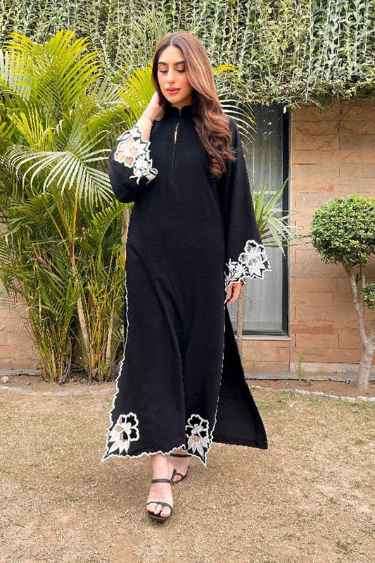 Picture of Manahils - Black Scallop Embroidered Two Pc. - Available at Raja Sahib