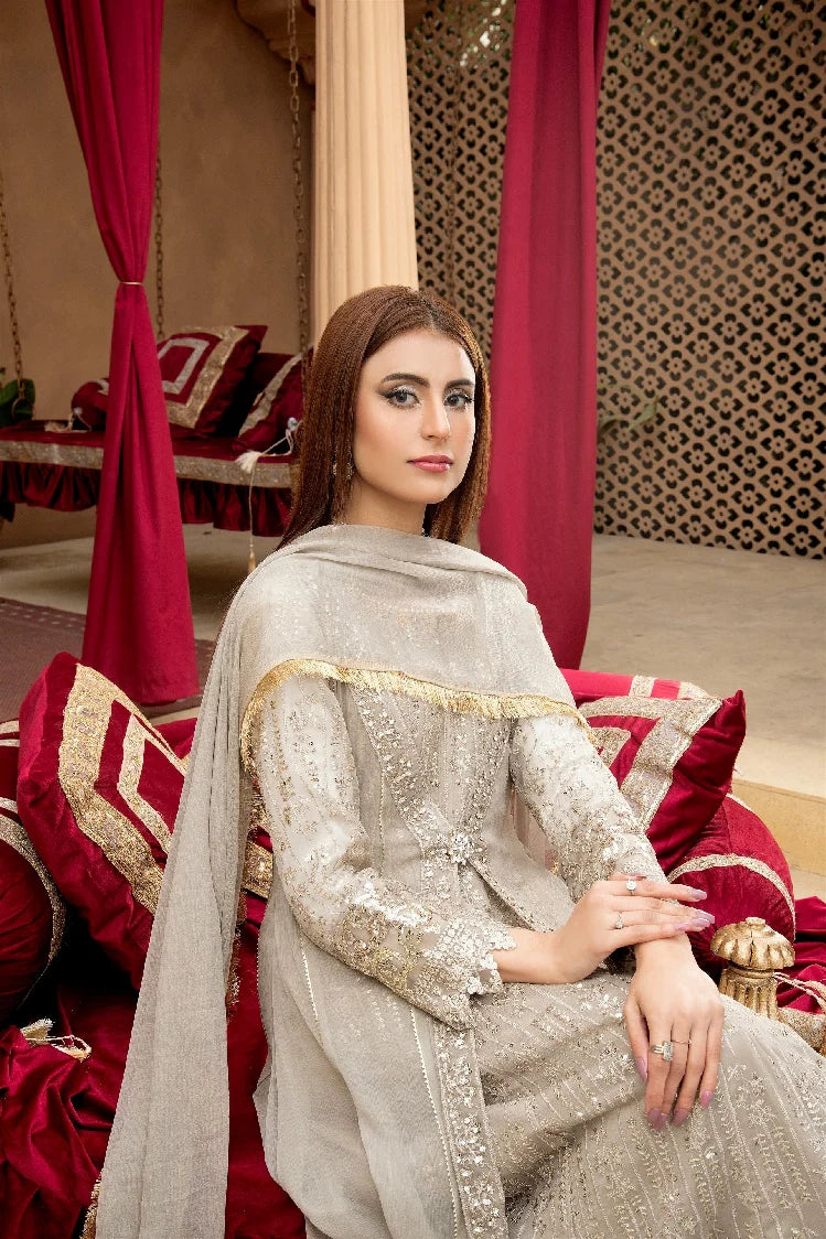 Picture of Manahils - Kurti-B-005-Sand - Available at Raja Sahib