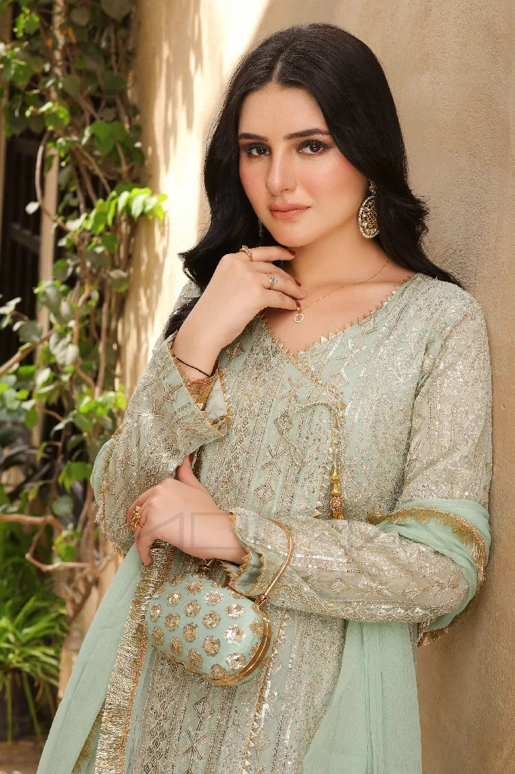 Picture of Manahils - Kurti 122-Divine-Mint Green - Available at Raja Sahib