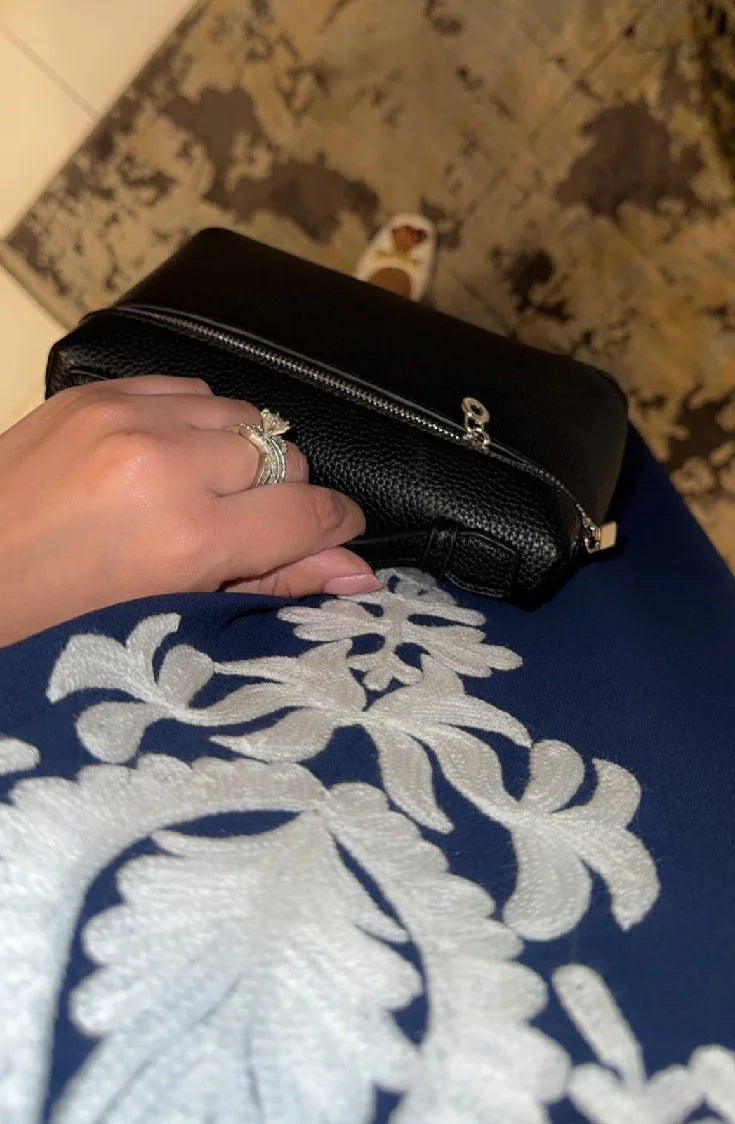 Picture of Manahils - Dark Blue Embroidered - Available at Raja Sahib