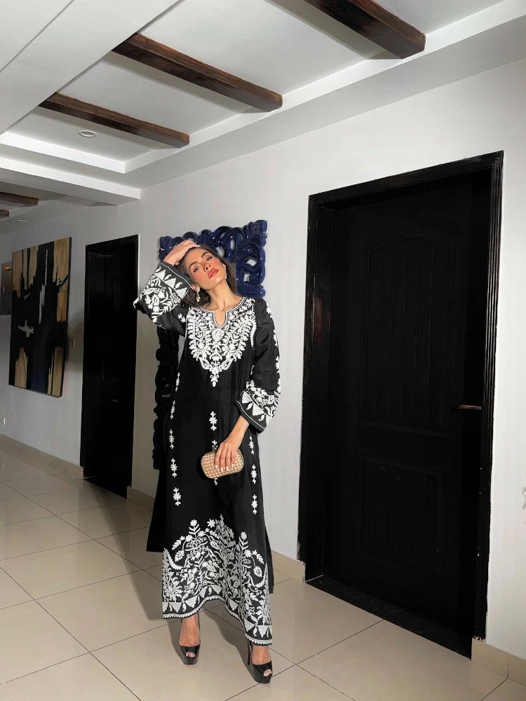 Picture of Manahils - Embroidered Ari Two Pc - Available at Raja Sahib