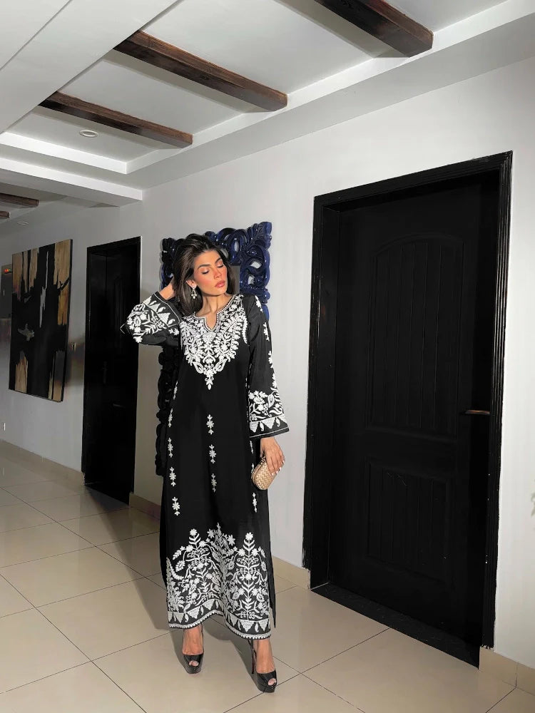 Picture of Manahils - Embroidered Ari Two Pc - Available at Raja Sahib