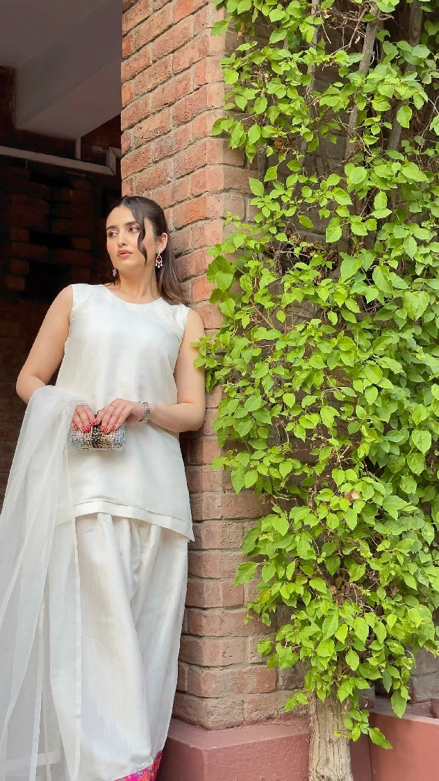 Picture of Manahils - Farshi Shalwar Three Pc(Pay-Now) - Available at Raja Sahib