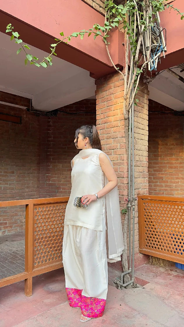 Picture of Manahils - Farshi Shalwar Three Pc(Pay-Now) - Available at Raja Sahib