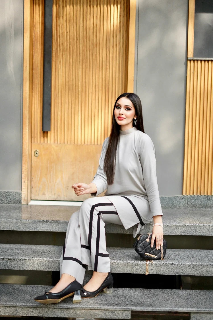 Picture of Manahils - Gray Strip - Available at Raja Sahib