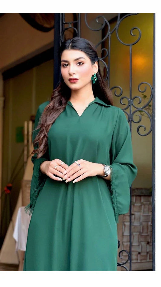 Picture of Manahils - Hunter Love Green (Two Pc ) - Available at Raja Sahib