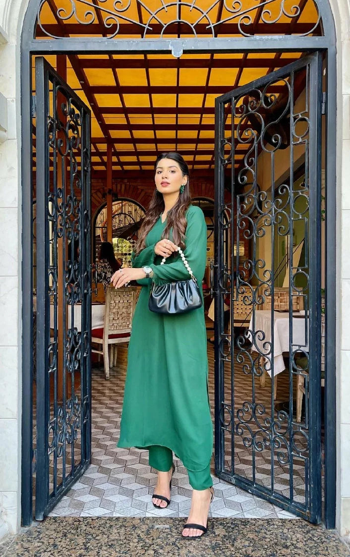 Picture of Manahils - Hunter Love Green (Two Pc ) - Available at Raja Sahib