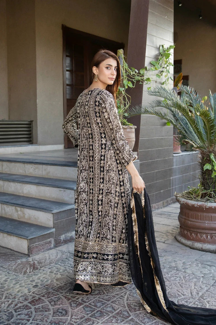 Picture of Manahils - Kurti 122-Black - Available at Raja Sahib