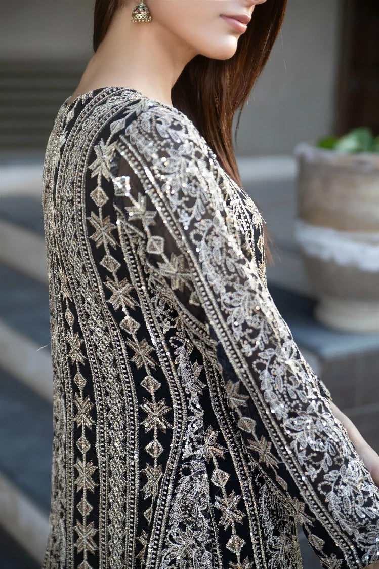 Picture of Manahils - Kurti 122-Black - Available at Raja Sahib