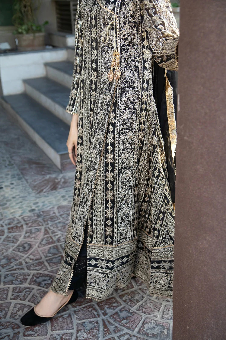 Picture of Manahils - Kurti 122-Black - Available at Raja Sahib