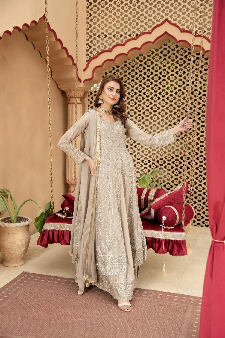Picture of Manahils - Kurti-B-007-Sand - Available at Raja Sahib
